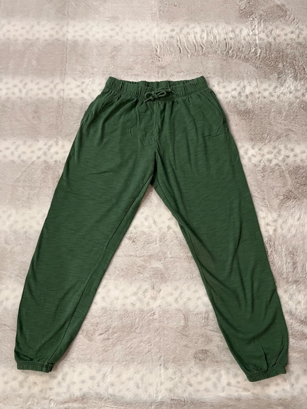 PINK Victoria's Secret Green Drawstring Joggers